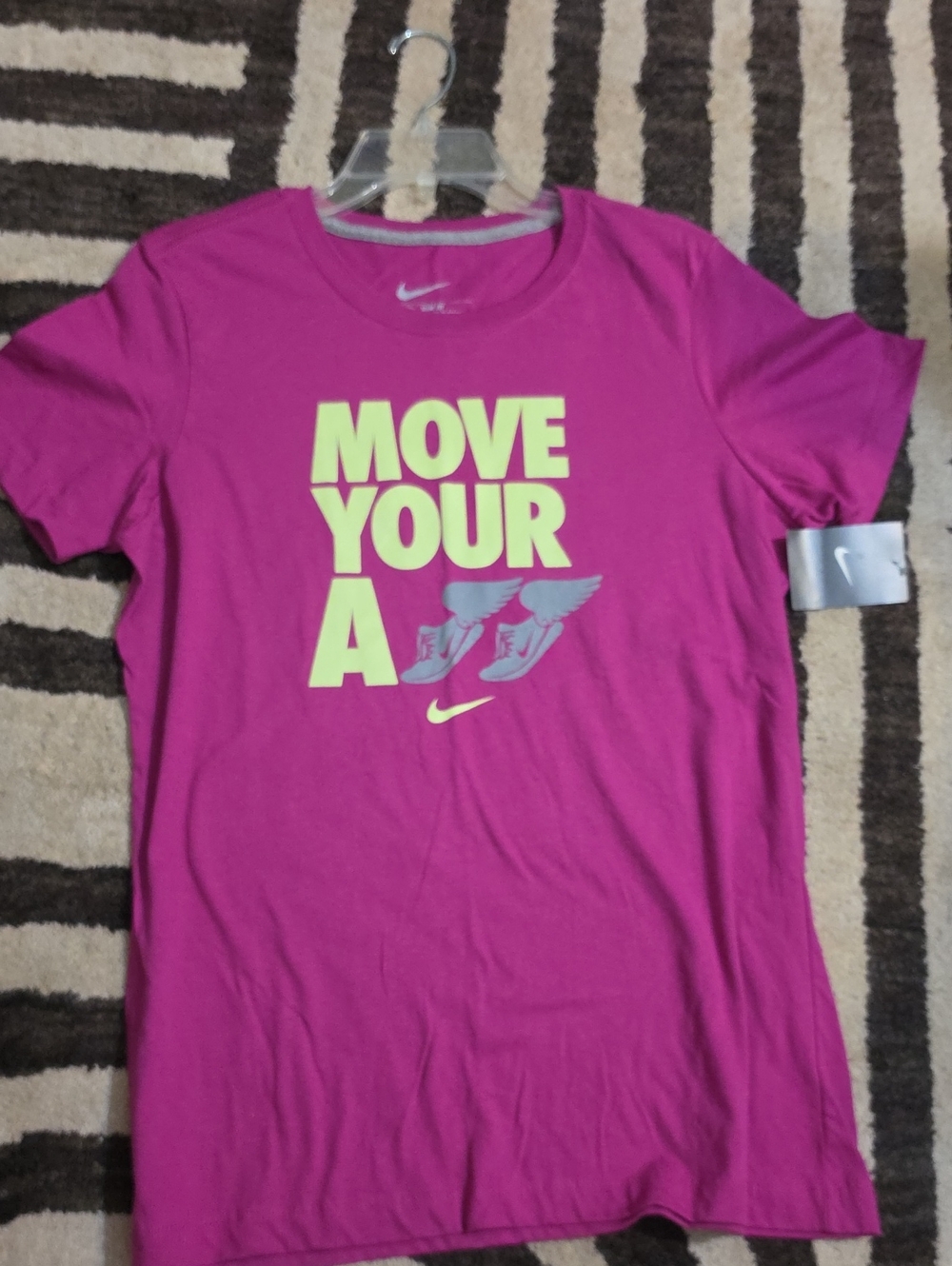 Nike Bright Purple Short-Sleeve 'Move Your A' Graphic Tee